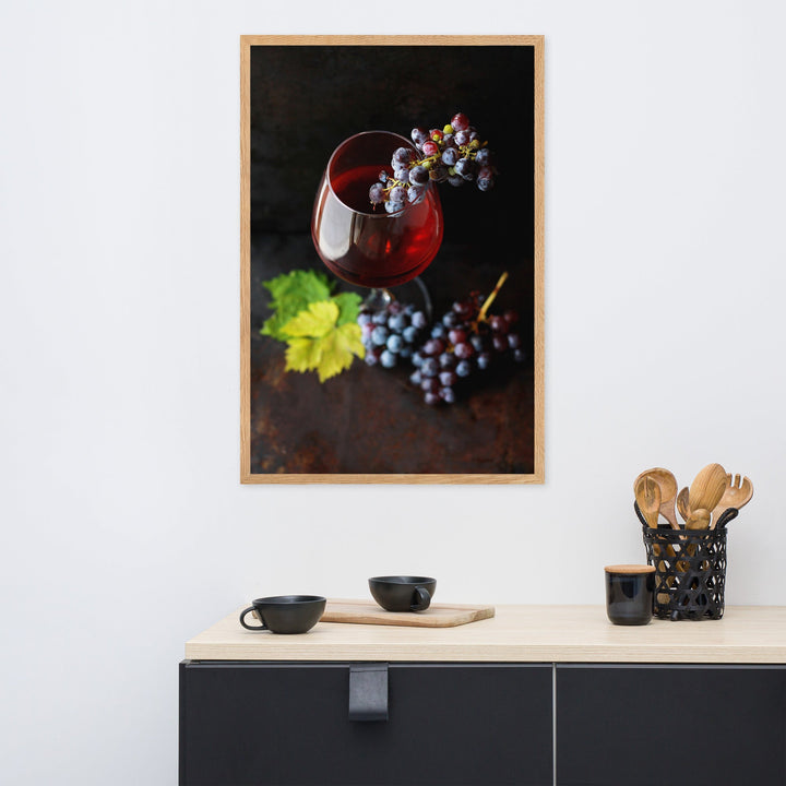 Poster - Wein und Trauben artlia