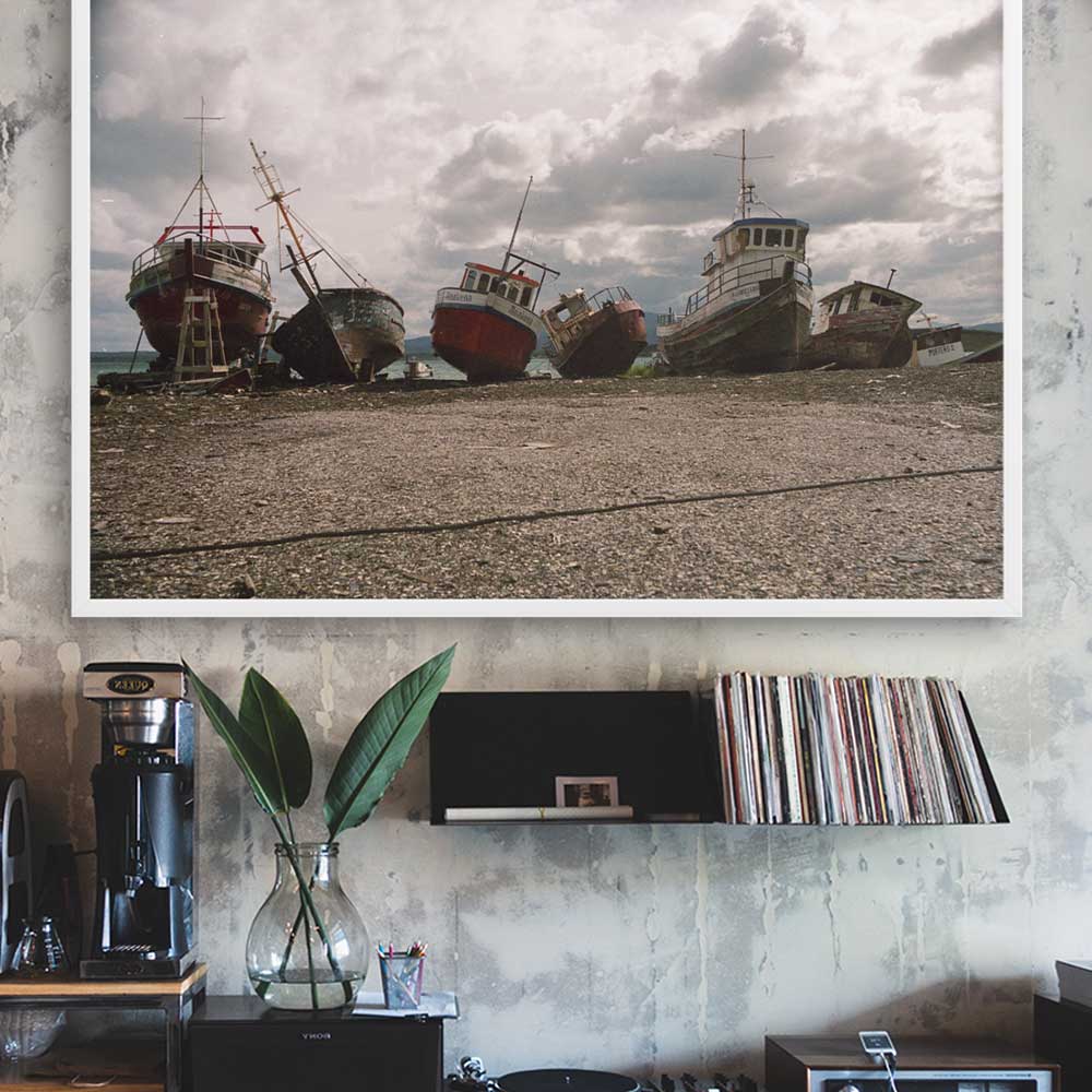 ruhende Schiffe - Poster artlia