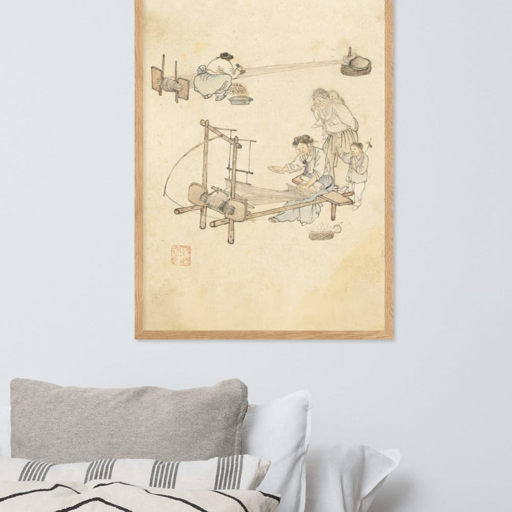 Poster - Weberei, Kim Hong-do artlia