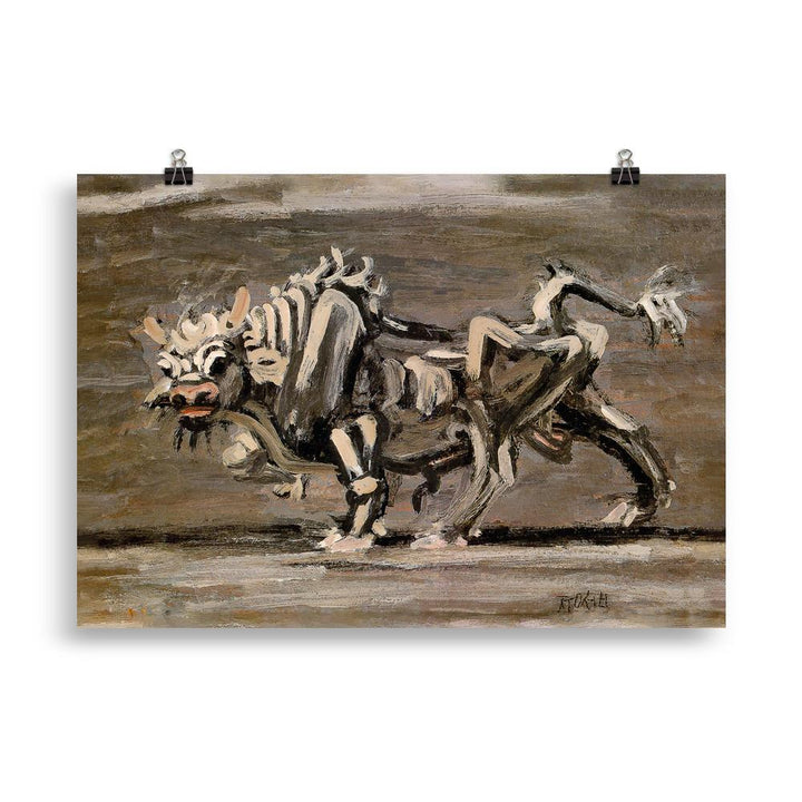 Poster - Weißer Ochse, Lee Jung-seob 21×30 cm artlia