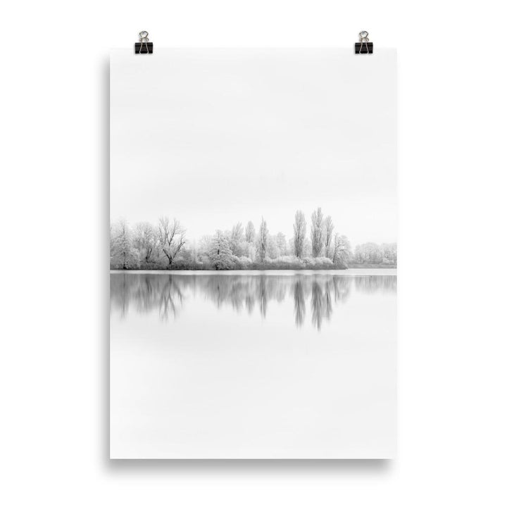 Poster - Winterlicher See 21×30 cm artlia