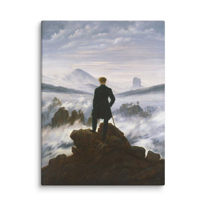 Leinwand - Caspar David Friedrich, Wanderer über dem Nebelmeer