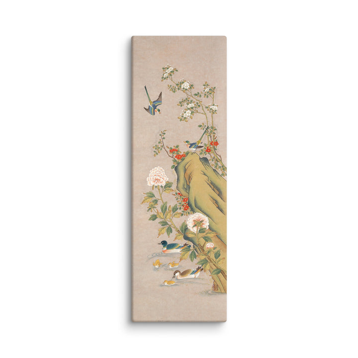 canvas-_in_-12x36-seungmin-yoon-blumen-und-voegel