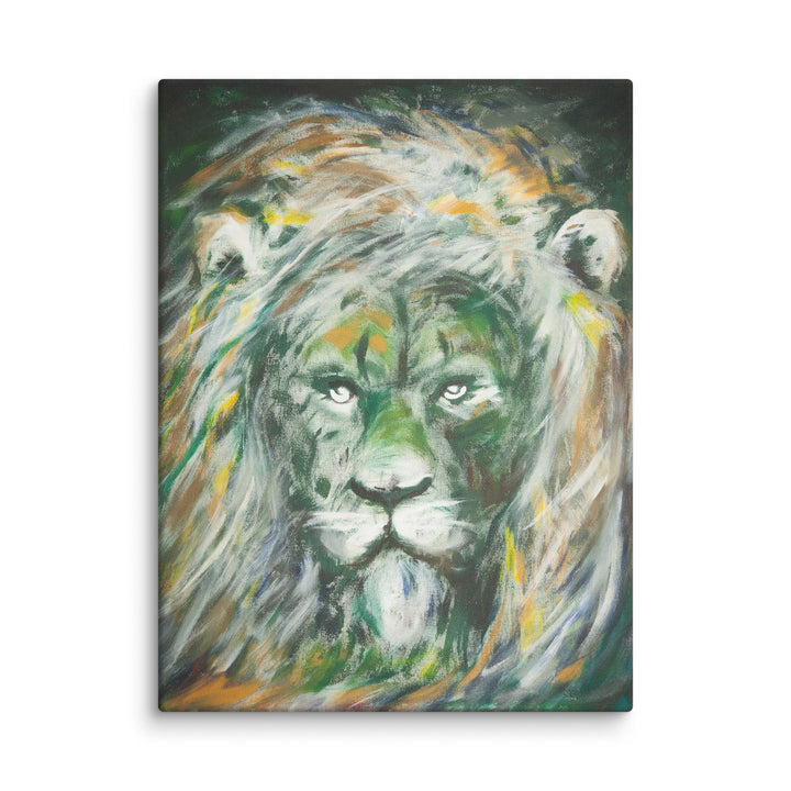 Toile - Lion vert, Hyoun Wook Song