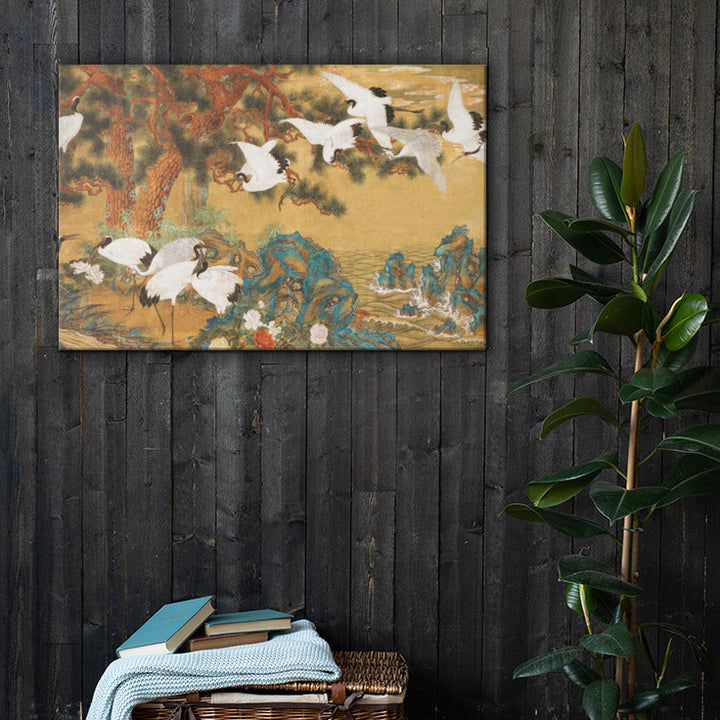 canvas-_in_-24x36-lifestyle-1--weisse-kraniche-aus-dem-changdeokgung-palast_06d2d9ab-2fff-46a1-a039-bc587fb7e216