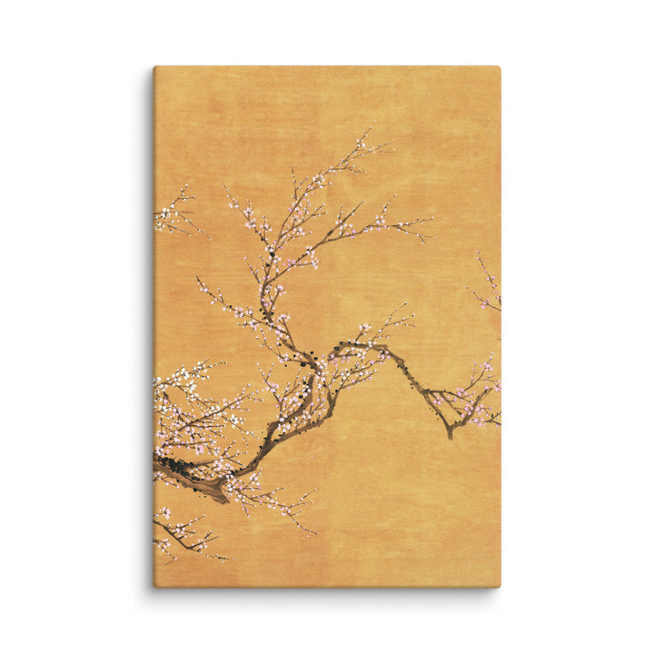 Canvas - Red and white plum blossoms