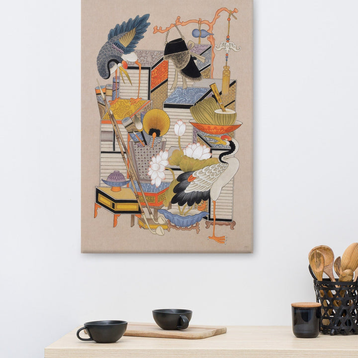 canvas-korean-sehnsucht-nach-wissen-mit-kranich-longing-for-knowledge-with-crane-seungmin-yoon_9_-min