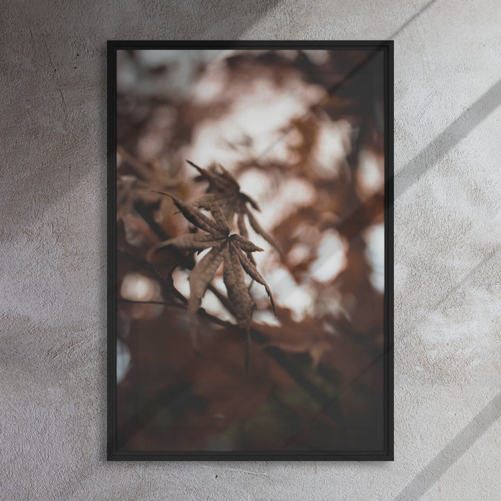 Canvas - Autumn leaves - a moment in nature