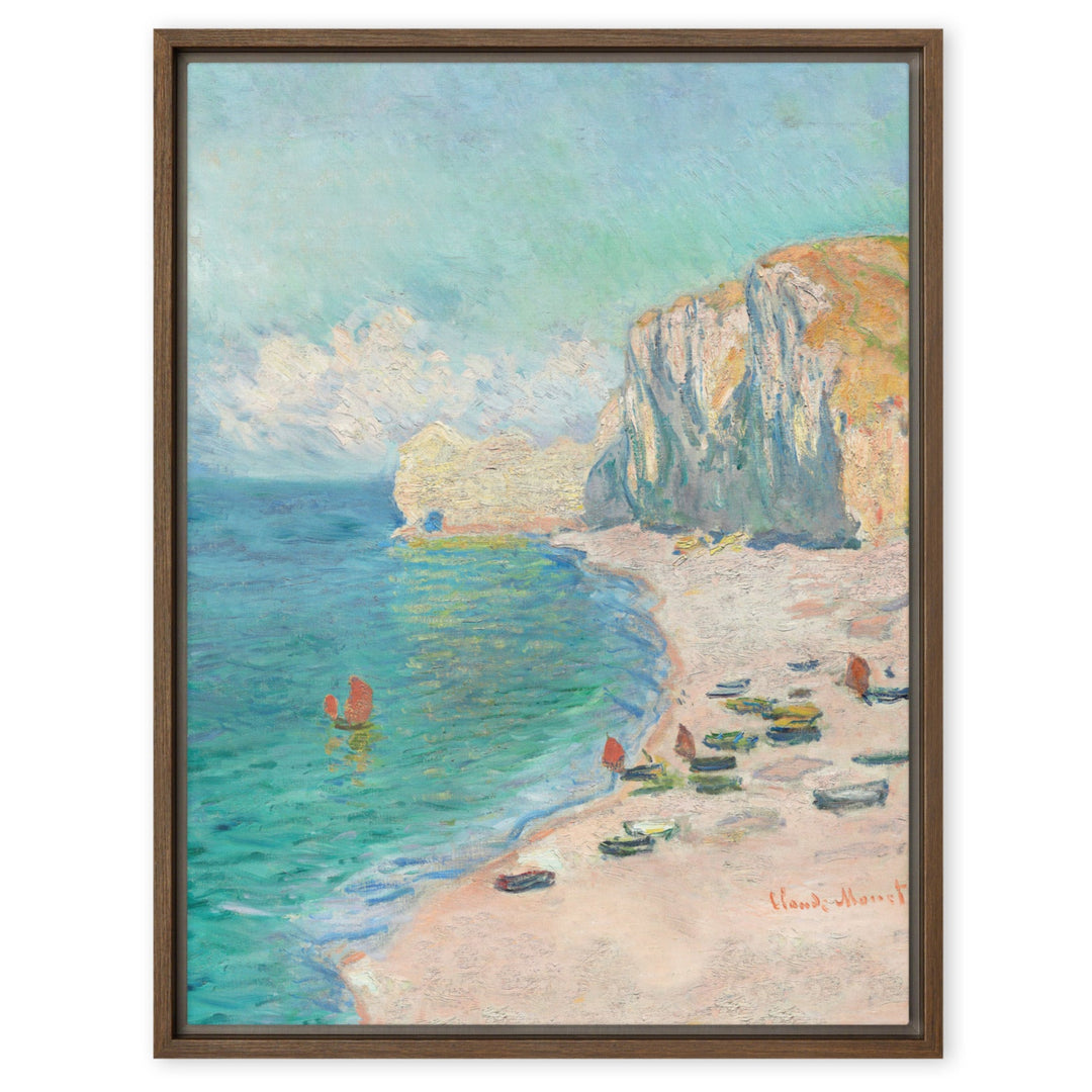Leinwand - Claude Monet, Étretat: The Beach and the Falaise d'Amont