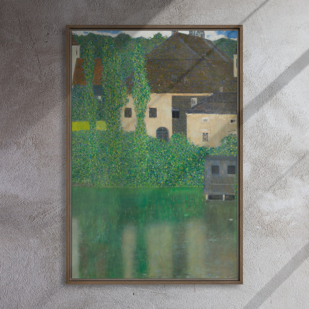 framed-canvas-_in_-brown-24x36-Gustav-Klimt-Wasserschloss-Kammer-am-Attersee-min