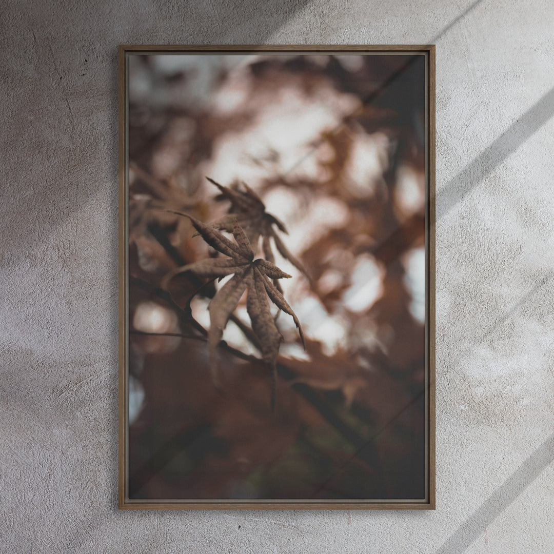 Canvas - Autumn leaves - a moment in nature