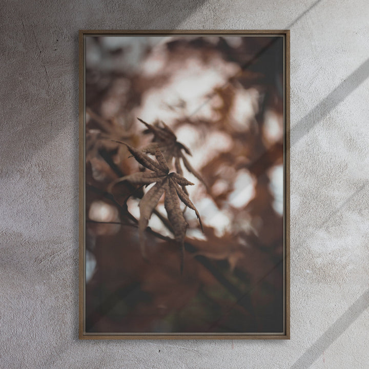 Canvas - Autumn leaves - a moment in nature
