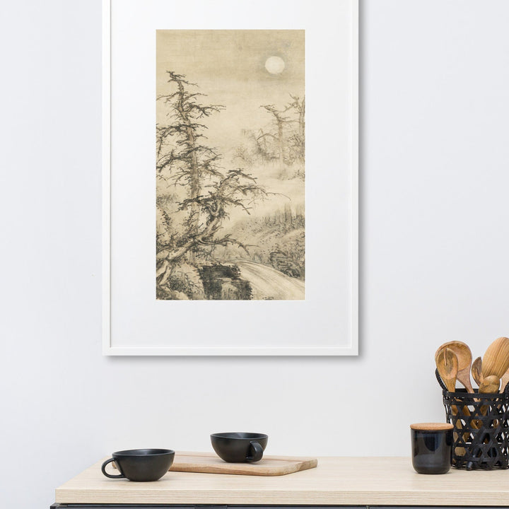 framed-poster-with-mat-_cm_-white-61x91-cm-mondnachtige-herbstlandschaft