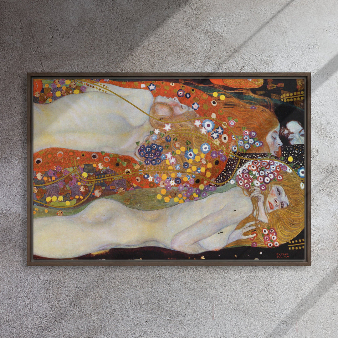 Gerahmte Leinwand - Gustav Klimt, Wasserschlangen II Gustav Klimt artlia