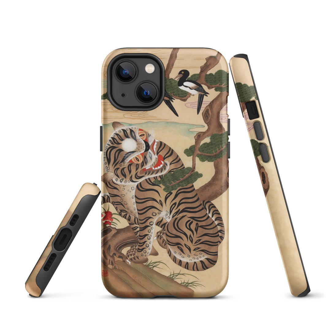 Hardcase iPhone® Handyhülle - Tiger und Elster Kuratoren von artlia iPhone 13 artlia