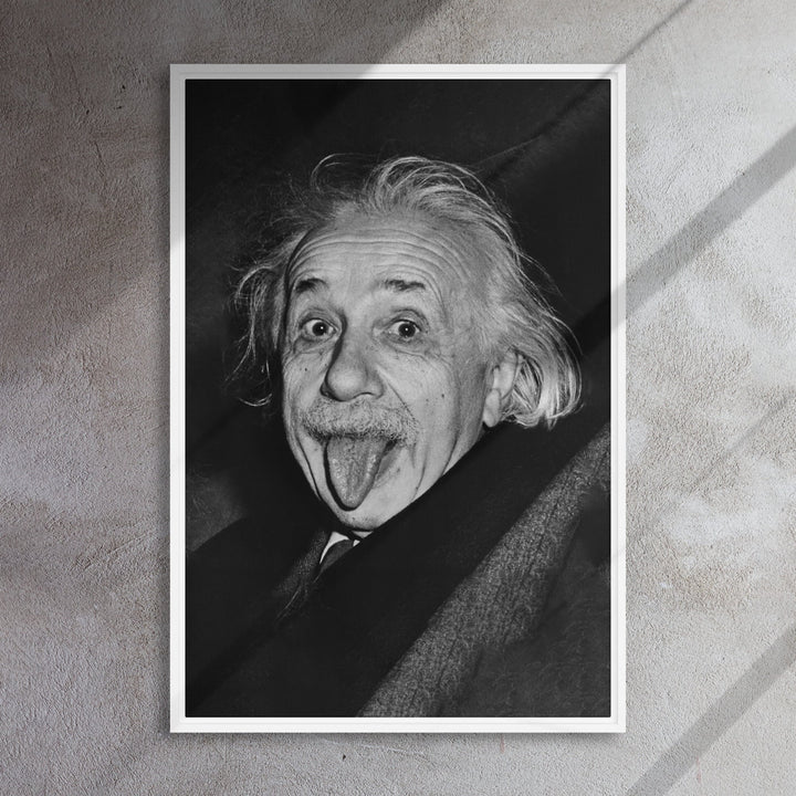Leinwand - Albert Einstein Zunge artlia