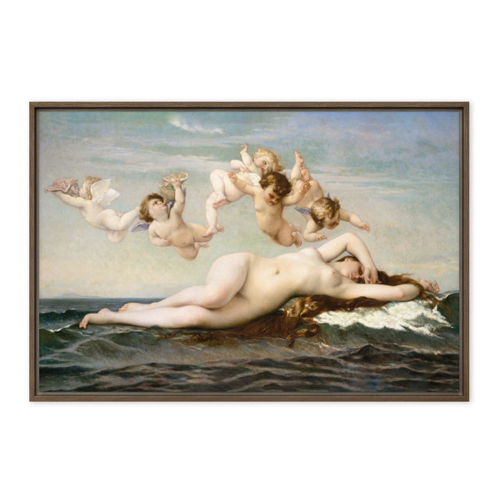 Leinwand - Alexandre Cabanel, Die Geburt der Venus Braun / 61x91 cm (24″×36″) artlia
