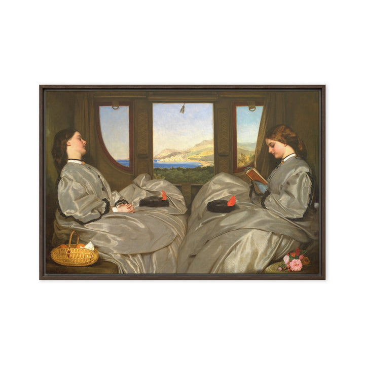 Leinwand - Augustus Leopold Egg, The Travelling Companions Augustus Leopold Egg Braun / 61x91 cm (24″×36″) artlia