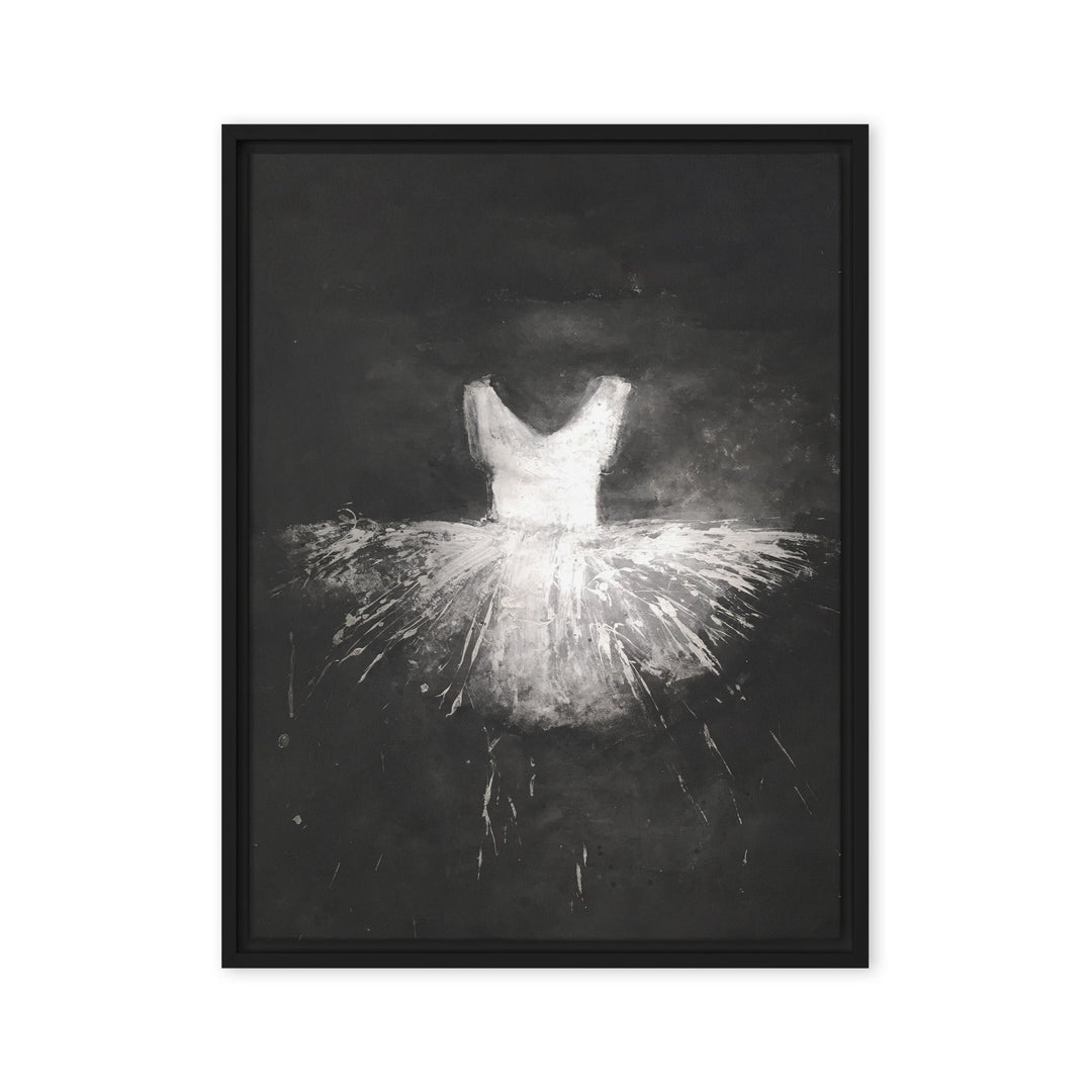 Leinwand - Ballett Kostüm Schwarz / 46x61 cm (18″×24″) artlia