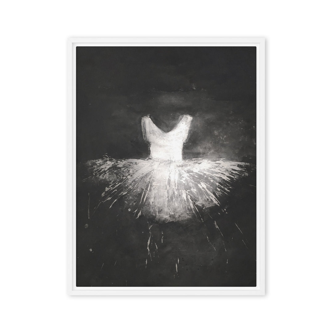 Leinwand - Ballett Kostüm Weiß / 46x61 cm (18″×24″) artlia