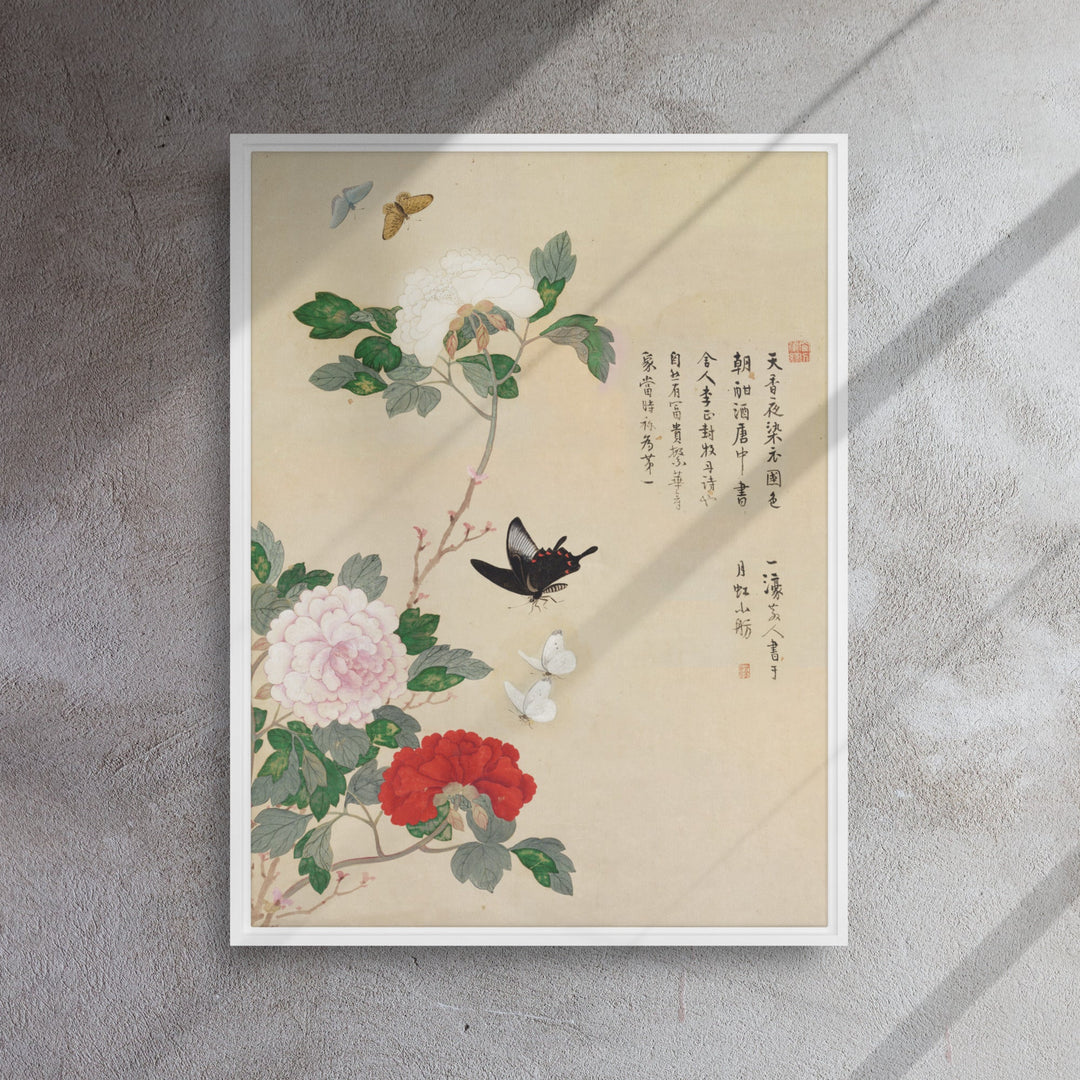 Leinwand - Blumen und Schmetterlinge Nam Gye-u artlia