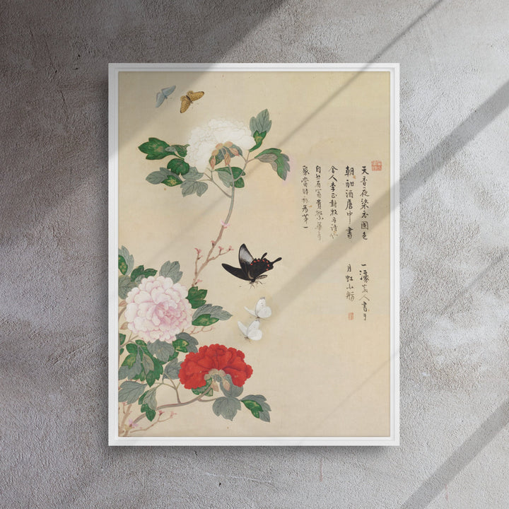 Leinwand - Blumen und Schmetterlinge Nam Gye-u artlia