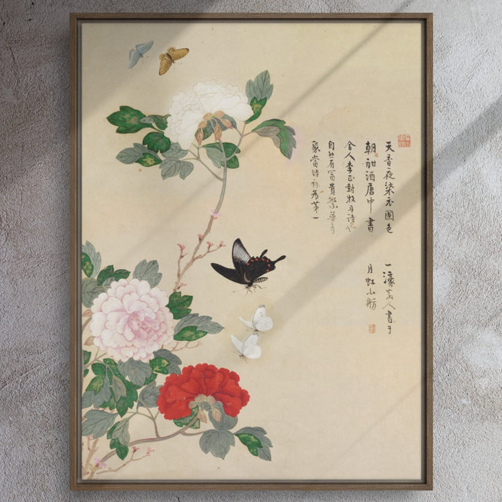 Leinwand - Blumen und Schmetterlinge Nam Gye-u artlia