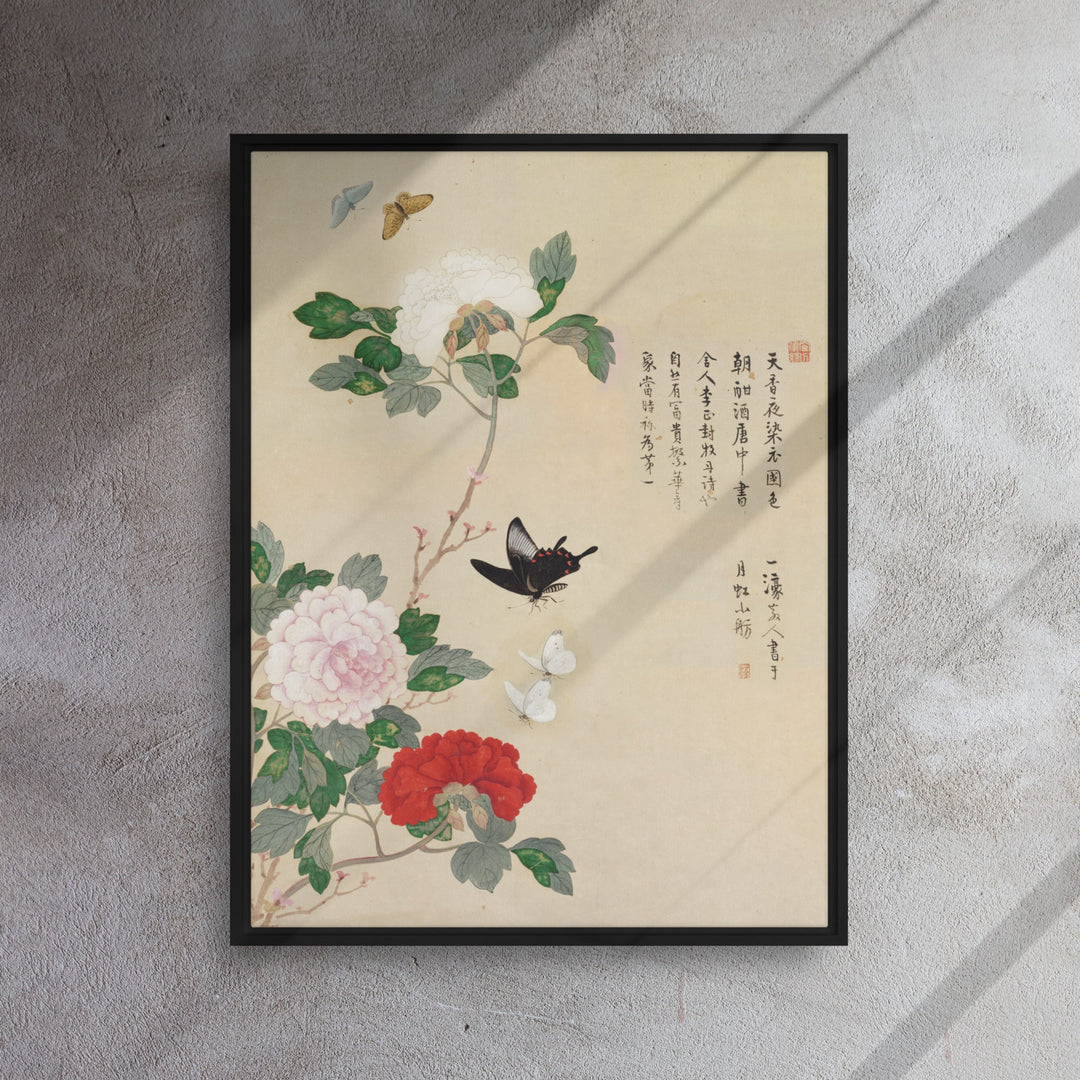 Leinwand - Blumen und Schmetterlinge Nam Gye-u artlia