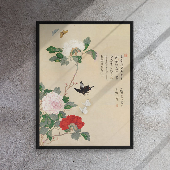 Leinwand - Blumen und Schmetterlinge Nam Gye-u artlia