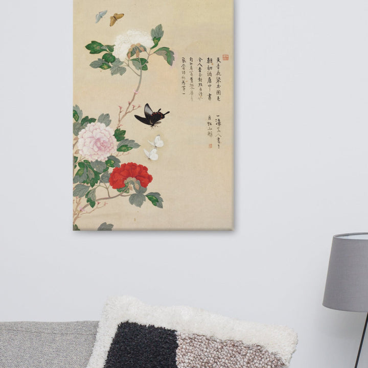 Leinwand - Blumen und Schmetterlinge Nam Gye-u artlia