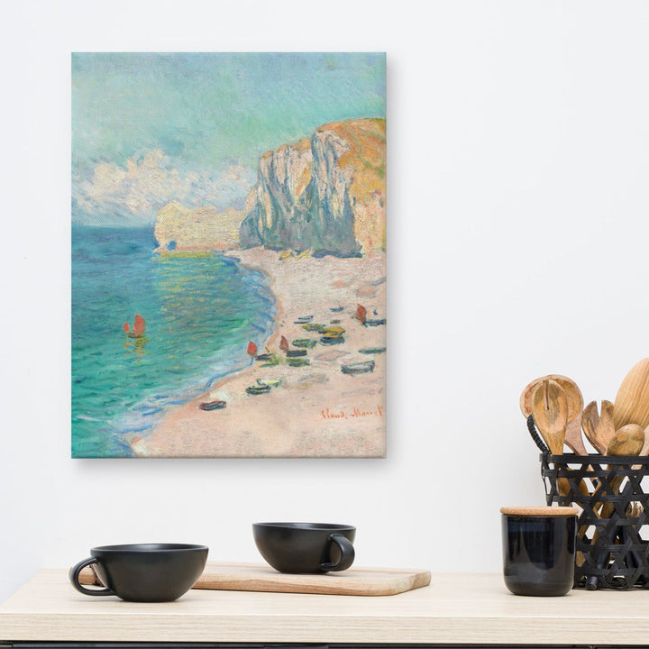 Leinwand - Claude Monet, Étretat: The Beach and the Falaise d'Amont artlia