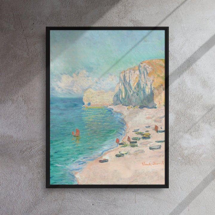 Leinwand - Claude Monet, Étretat: The Beach and the Falaise d'Amont artlia