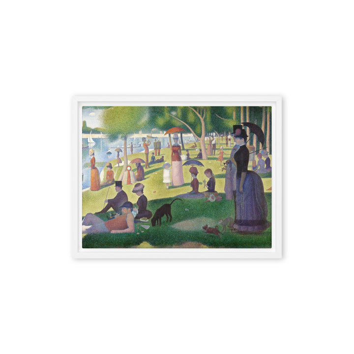 Leinwand - Ein Sonntagnachmittag auf der Insel La Grande Jatte Georges Seurat Weiß / 31x41 cm (12″×16″) artlia