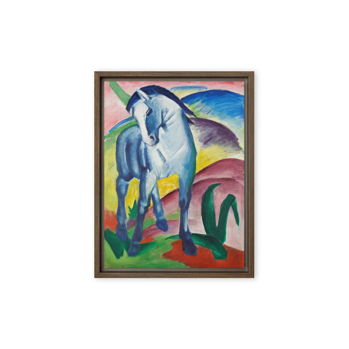 Leinwand - Franz Marc, Blaues Pferd I Braun / 31x41 cm (12″×16″) artlia
