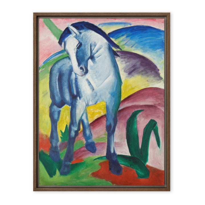 Leinwand - Franz Marc, Blaues Pferd I Braun / 46x61 cm (18″×24″) artlia