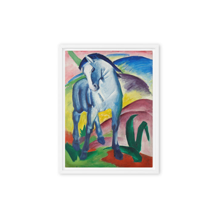 Leinwand - Franz Marc, Blaues Pferd I Weiß / 31x41 cm (12″×16″) artlia