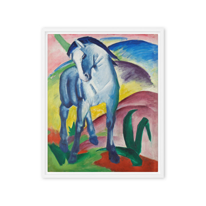 Leinwand - Franz Marc, Blaues Pferd I Weiß / 41x51 cm (16″×20″) artlia