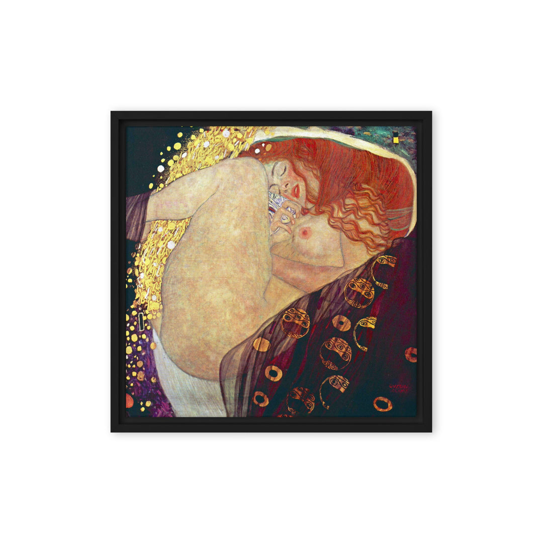 Leinwand - Gustav Klimt, Danae Schwarz / 41x41 cm (16″×16″) artlia