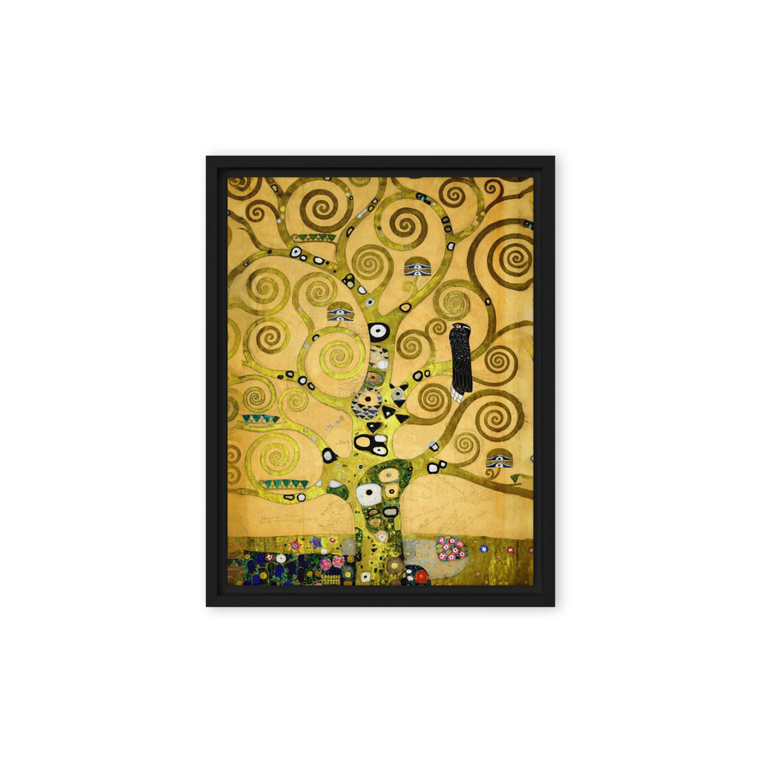 Leinwand - Gustav Klimt, der Lebensbaum Gustav Klimt Schwarz / 31x41 cm (12″×16″) artlia