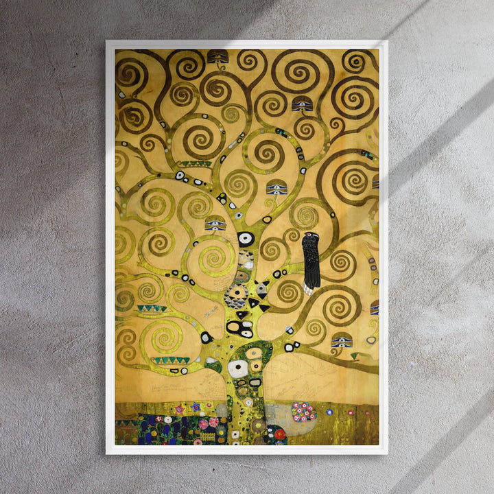 Leinwand - Gustav Klimt, der Lebensbaum Gustav Klimt Weiß / 61x91 cm (24″×36″) artlia