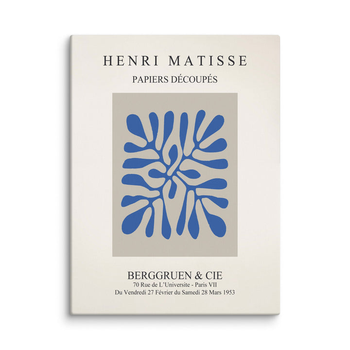 Leinwand - Henri Matisse, Papier Découpés blaue Blätter Henri Matisse ohne Rahmen / 31x41 cm (12″×16″) artlia