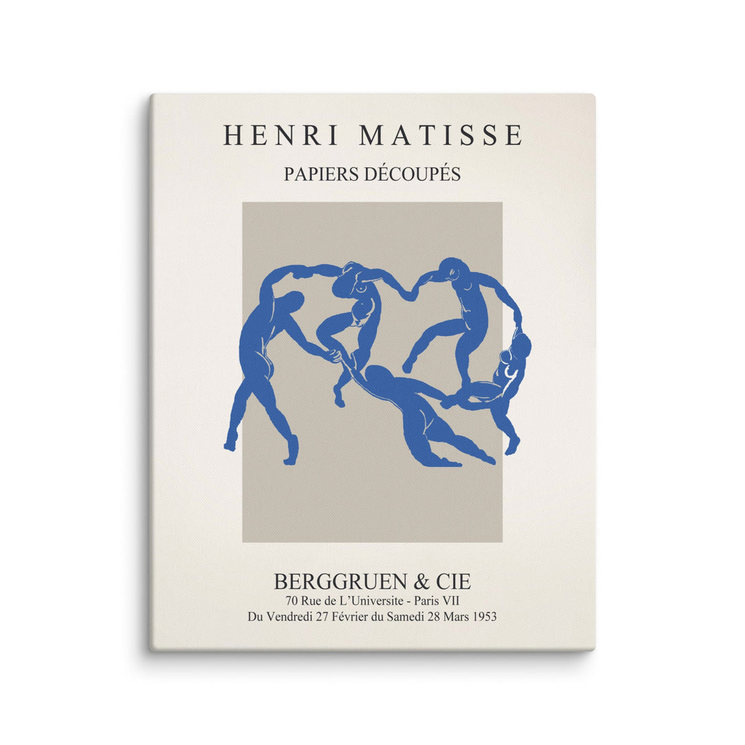 Leinwand - Henri Matisse, Papier Découpés blauer Tanz Henri Matisse ohne Rahmen / 41x51 cm (16″×20″) artlia