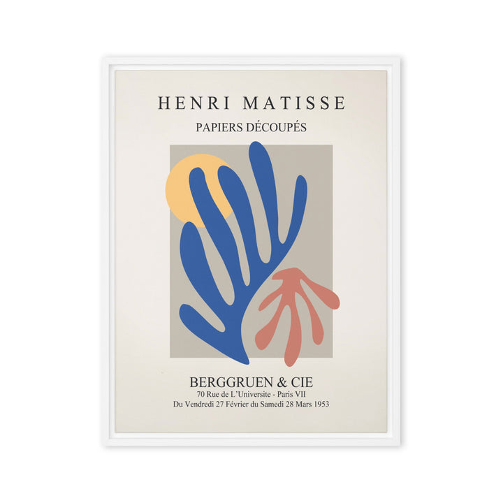 Leinwand - Henri Matisse, Papier Découpés bunter Garten Henri Matisse Weiß / 46x61 cm (18″×24″) artlia