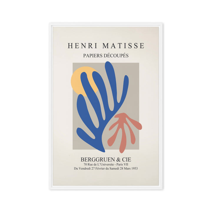 Leinwand - Henri Matisse, Papier Découpés bunter Garten Henri Matisse Weiß / 61x91 cm (24″×36″) artlia