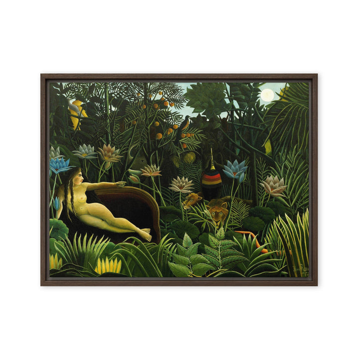 Leinwand - Henri Rousseau, Der Traum Henri Rousseau Braun / 46x61 cm (18″×24″) artlia