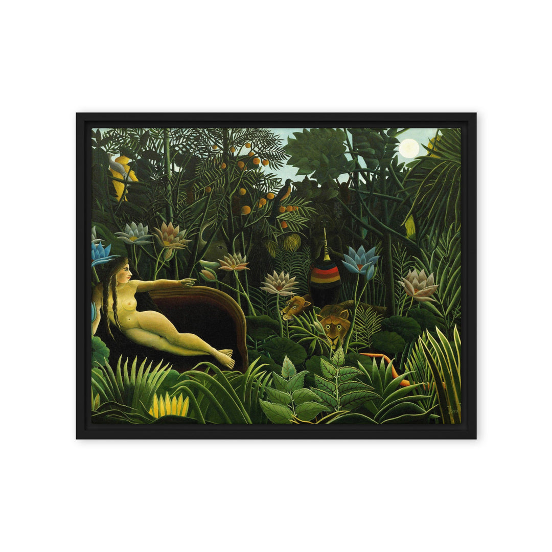 Leinwand - Henri Rousseau, Der Traum Henri Rousseau Schwarz / 41x51 cm (16″×20″) artlia