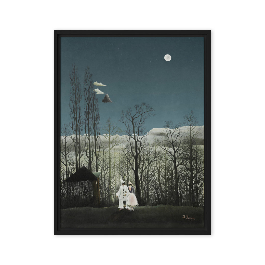 Leinwand - Henri Rousseau, Karnevalsabend Henri Rousseau Schwarz / 46x61 cm (18″×24″) artlia