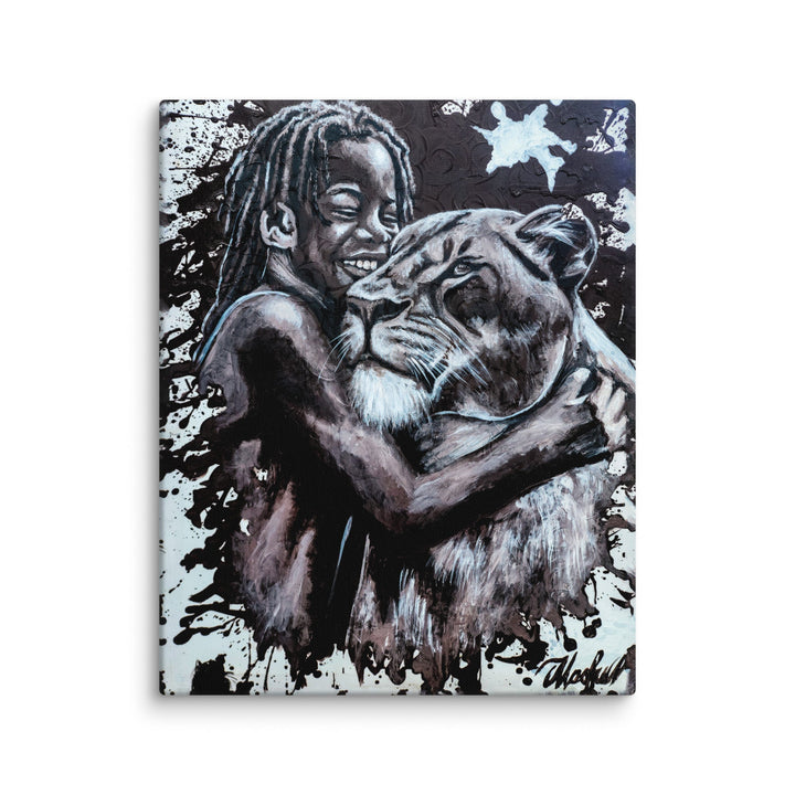 Leinwand - Her Cub, Nokuthula M Mpofu ohne Rahmen / 41x51 cm (16″×20″) artlia