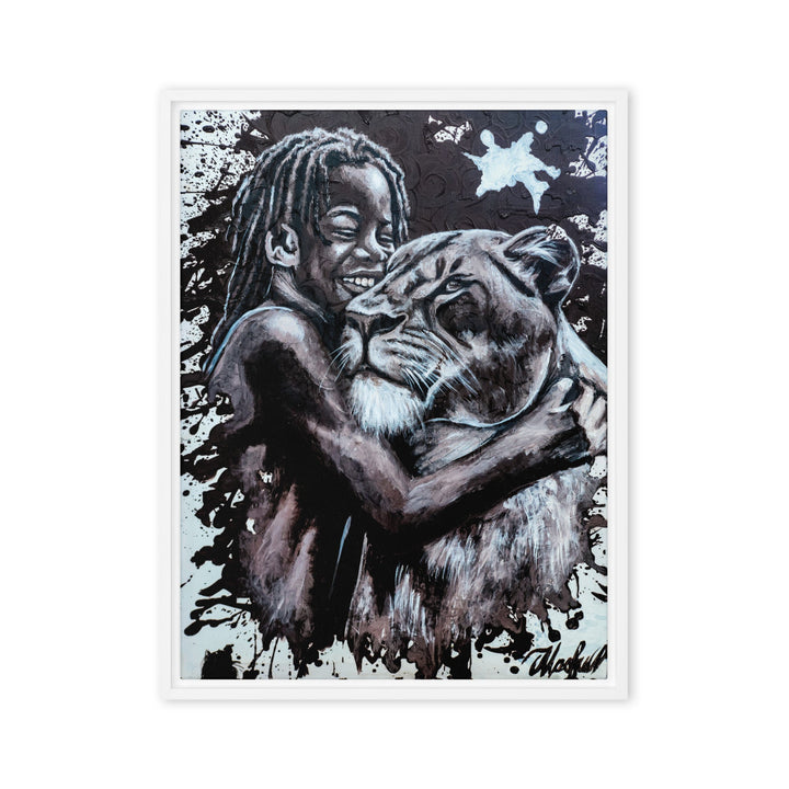 Leinwand - Her Cub, Nokuthula M Mpofu Weiß / 61x81 cm (24″×32″) artlia