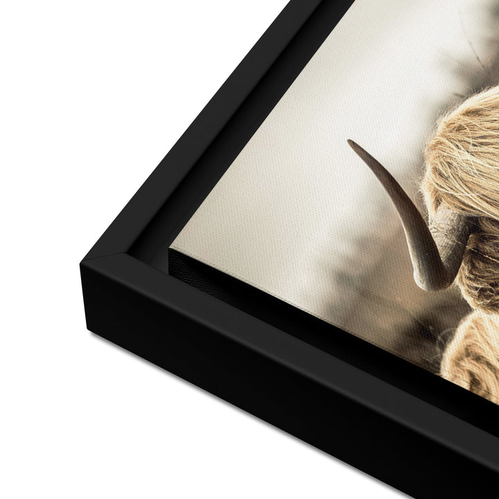 Leinwand - Highland Cattle Retro artlia